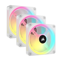 Corsair ICUE LINK QX120 120mm RGB LED White PWM Case Fan Kit 3 Pack