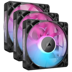 Corsair iCUE LINK RX120 120mm RGB LED Black PWM Case Fan Kit 3 Pack