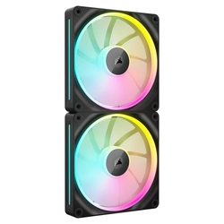 Corsair iCUE LINK LX140 140mm RGB LED Black PWM Case Fan Kit 2 Pack