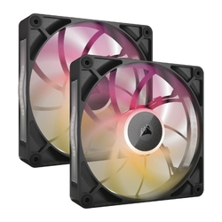 Corsair iCUE LINK RX140 140mm RGB LED Black PWM Case Fan Kit 2 Pack