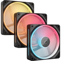 Corsair iCUE Link LX120-R 120mm RGB LED Black PWM Case Fan Kit 3 Pack