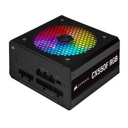 Corsair CX-F RGB CX550F Black 550W 80 PLUS Bronze RGB LED Fully Modular Power Supply