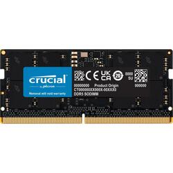 Crucial CT16G48C40S5 16GB 4800MHz CL40 Black DDR5 Laptop RAM Memory