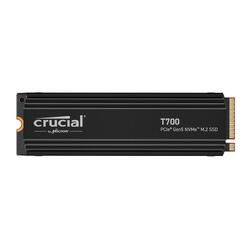 Crucial T700 Heatsink 2TB 12400MB/s PCIe Gen 5 NVMe M.2 (2280) SSD