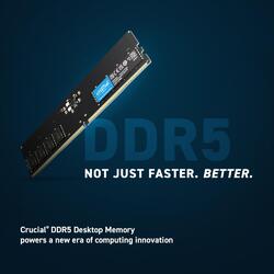 Crucial CT8G48C40U5 8GB 4800MHz CL40 Black DDR5 Desktop RAM Memory
