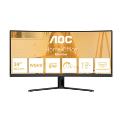 AOC CU34B3E 34" UWQHD VA 120Hz 1ms HDR Adaptive-Sync Curved Monitor