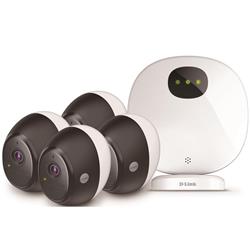 D-Link DCS-2804KT OMNA Wire-Free Indoor/Outdoor Camera Kit 4 Pack