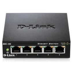 D-Link DGS-105 5 Port Gigabit Desktop Switch