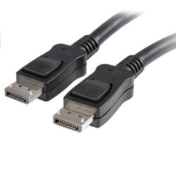 StarTech 15ft DisplayPort 1.2 Cable with Latches M/M 4K Black