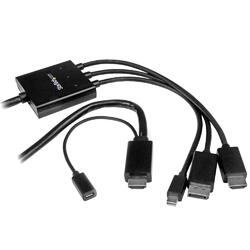 StarTech 2m HDMI DisplayPort or Mini DisplayPort to HDMI Converter Cable