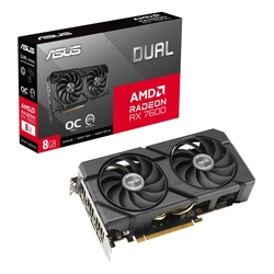 Asus Dual Radeon RX 7600 EVO OC Edition 8GB GDDR6 Graphics Card