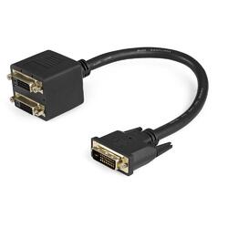 StarTech 0.3m Black DVI-D to 2x DVI-D Video Splitter Cable