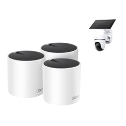 Bundle -- TP-Link Deco X55 (3 Pack) AX3000 Home WiFi 6 Mesh Wi-Fi System + TP-Link TC90 KIT Wireless Surveillance Camera