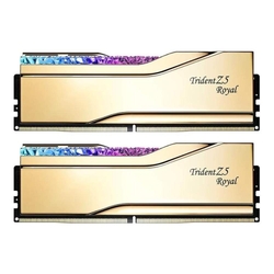 G.Skill Trident Z5 Royal 32GB (2x16GB) 6000MHz CL28 XMP RGB LED Gold DDR5 Desktop RAM Memory Kit
