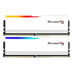 G.Skill Ripjaws M5 64GB (2x32GB) 6400MHz CL32 XMP 3.0 RGB LED White DDR5 Desktop RAM Memory Kit