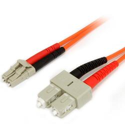 StarTech 2m Orange Multimode Duplex 62.5/125 LC/SC Fiber Optic Cable