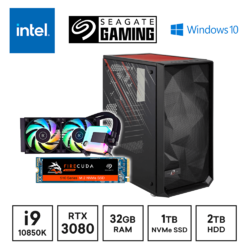 Gaming Express Intel Core i9 10850K Seagate 1TB SSD RTX 3080 RGB PC + EKWB CPU Cooler