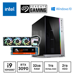 Gaming Express Intel Core i9 10900KF Seagate 1TB SSD RTX 3090 RGB PC + EKWB CPU Cooler