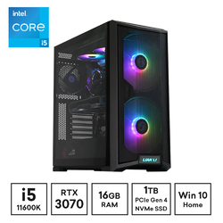 Gaming Express Intel Core i5 11600K Z590 WiFi 6E RTX 3070 1TB PCIe4 SSD 16GB RGB Ram 750W Win10 Home Gaming Desktop PC