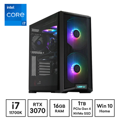 Gaming Express Intel Core i7 11700K Z590 Aorus RTX3070 1TB PCIe4 16GB RGB 750W Win10 Home Gaming Desktop PC