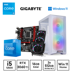 Gaming Express Intel i5 12500 RTX3060Ti 16GB Ram 2x512GB SSD 750W RGB Win11 Gaming PC