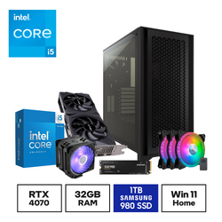 Gaming Express Intel i5 14600K RTX4070 32GB Samsung 980 1TB SSD 850W Win11 Gaming PC