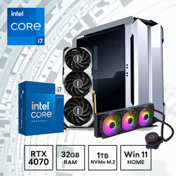 Gaming Express Intel i7 14700KF RTX4070 Ventus 3X 32GB Ram 1TB 850W RGB Fans Win11 Home Gaming PC