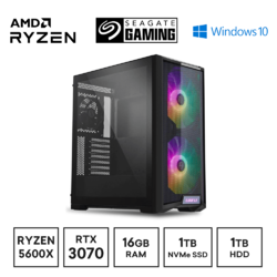Gaming Express AMD Ryzen 5 5600X Seagate 1TB SSD RTX 3070 RGB PC