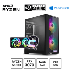 Gaming Express AMD Ryzen 7 5800X Seagate 2TB SSD RTX 3070 RGB PC + EKWB CPU Cooler
