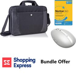 Bundle-HP 15.6" Essential Top Load Case Norton 360 3 Devices HP Spectre Wireless Mouse