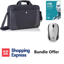 HP Bundle-HP 15.6" Essential Top Load Case Eset Internet Security 5 Devices HP Wireless Mouse
