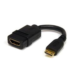 StarTech 5" High Speed HDMI Adapter Cable F/M Black