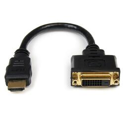 StarTech 20cm HDMI to DVI-D Cable Adapter M/F Black