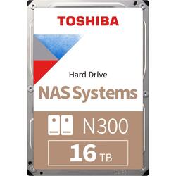 Toshiba N300 16TB 7200 RPM 3.5" SATA NAS Hard Drive