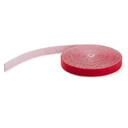 StarTech 7.6m Hook and Loop Tape Roll Red Reusable Cable Ties