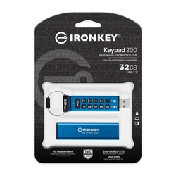 Kingston IronKey Keypad 200 Series 32GB 145MB/s USB 3.2 Flash Drive
