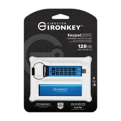 Kingston IronKey Keypad 200 Series 128GB 280MB/s USB Type-C Flash Drive