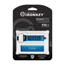 Kingston IronKey Keypad 200 Series 512GB 280MB/s USB Type-C Flash Drive