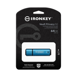 Kingston IronKey Vault Privacy 50 Series 64GB 250MB/s USB 3.2 Flash Drive