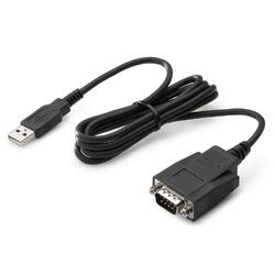 HP 1.2m Black USB to Serial Port Adapter