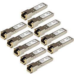 StarTech HPE J8177C Compatible RJ-45 100m 1000BASE-T 1Gbps SFP Module 10-pack