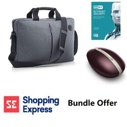 HP Bundle-HP Value 15.6" Top Load Laptop Bag Eset Internet Security 5 Devices HP Spectre Wireless Mouse