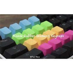 Tai-Hao Neon Blue Rubber Gaming 4 Key Backlit Double-Shot ABS OEM Keycap Set