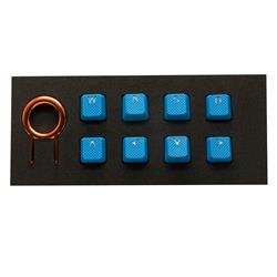 Tai-Hao Sky Blue Rubber Gaming 8 Keys Backlit Double-Shot Rubberized ABS OEM Keycap Set