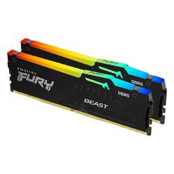 Kingston FURY Beast 16GB (2x8GB) 5600MHz CL40 RGB LED Black DDR5 Desktop RAM Memory Kit