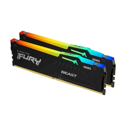 Kingston Fury Beast 64GB (2x32GB) 5600MHz CL40 Yes RGB LED DDR5 Desktop RAM Memory