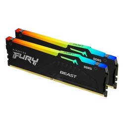 Kingston KF560C30BBEAK2-32 32GB (2x16GB) 6000MHz CL30 EXPO & XMP RGB LED Black DDR5 Desktop RAM Memory Kit