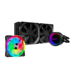 Bundle - NZXT Kraken X53 240mm RGB Liquid CPU Cooler + Corsair QL120 120mm RGB PWM Case Fan