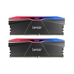 Lexar ARES 2nd Gen 128GB (2x64GB) 6000MHz CL28 XMP 3.0 & EXPO RGB LED Black DDR5 Desktop RAM Memory Kit