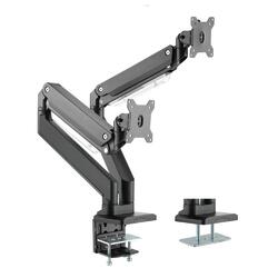 Brateck LDT23-C024 Dual Monitors Aluminum Heavy-Duty Gas Spring Monitor Arm